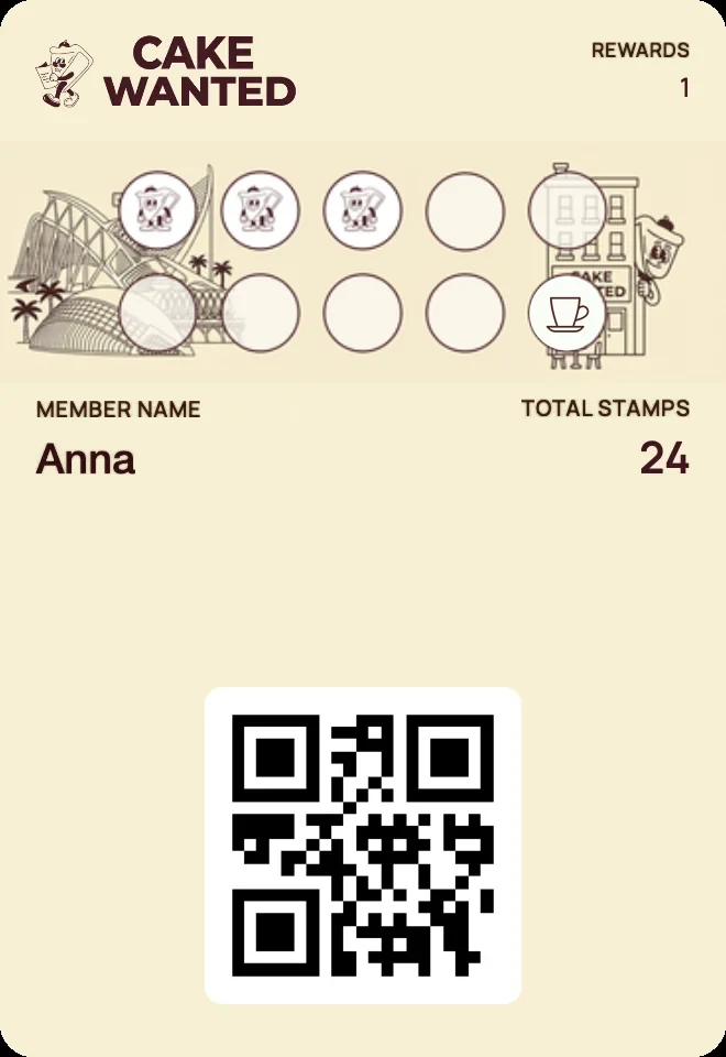 Карта Cake Wanted в Wallet
